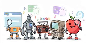 Comparison of duplicate file finder interfaces Sakarto, Czkawka, dupeGuru, VisiPics, and CleanMyMac X